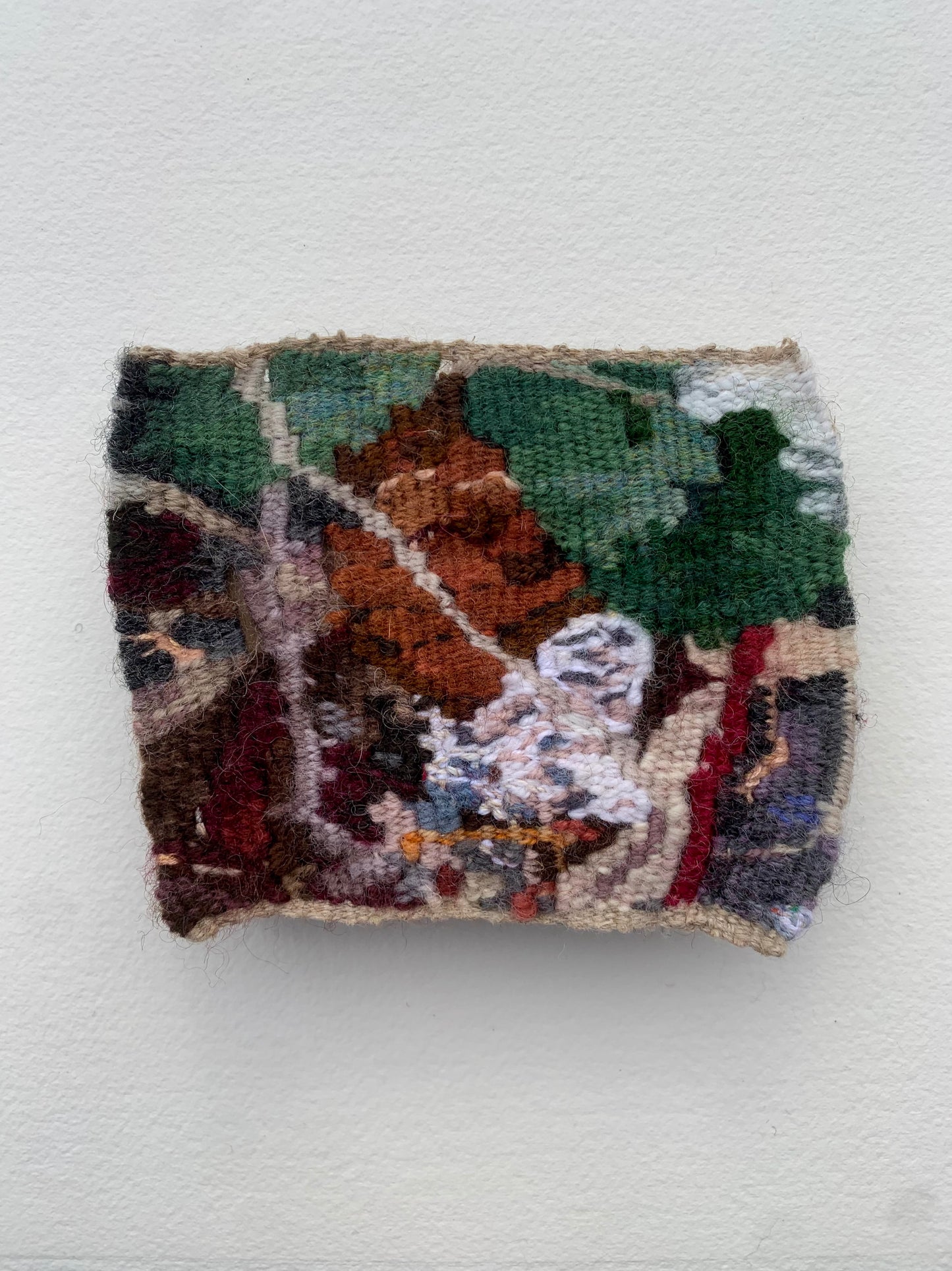 handwoven mini tapestry wallhanging
