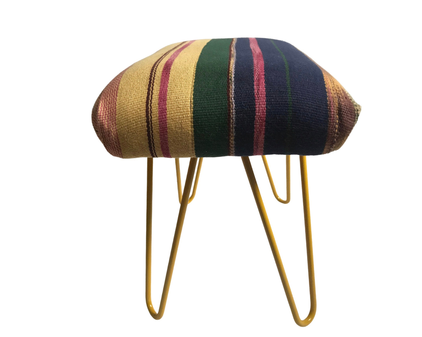 Upcycled Metal Foot Stool