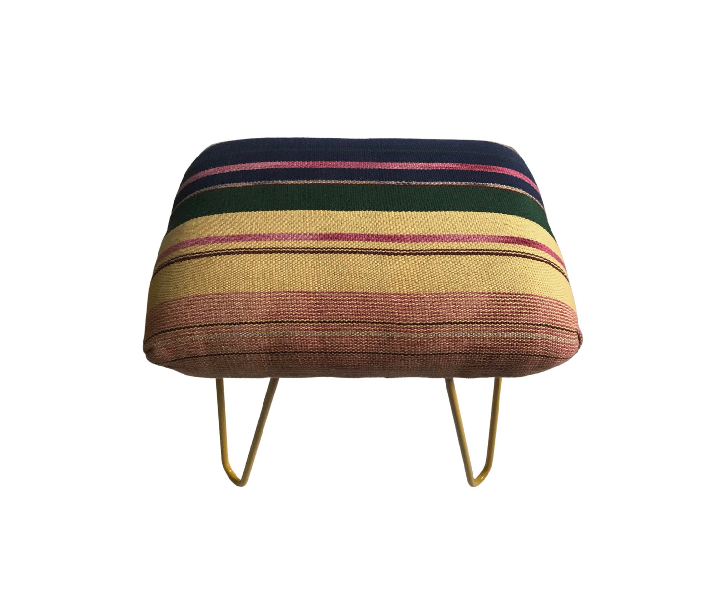 Upcycled Metal Foot Stool