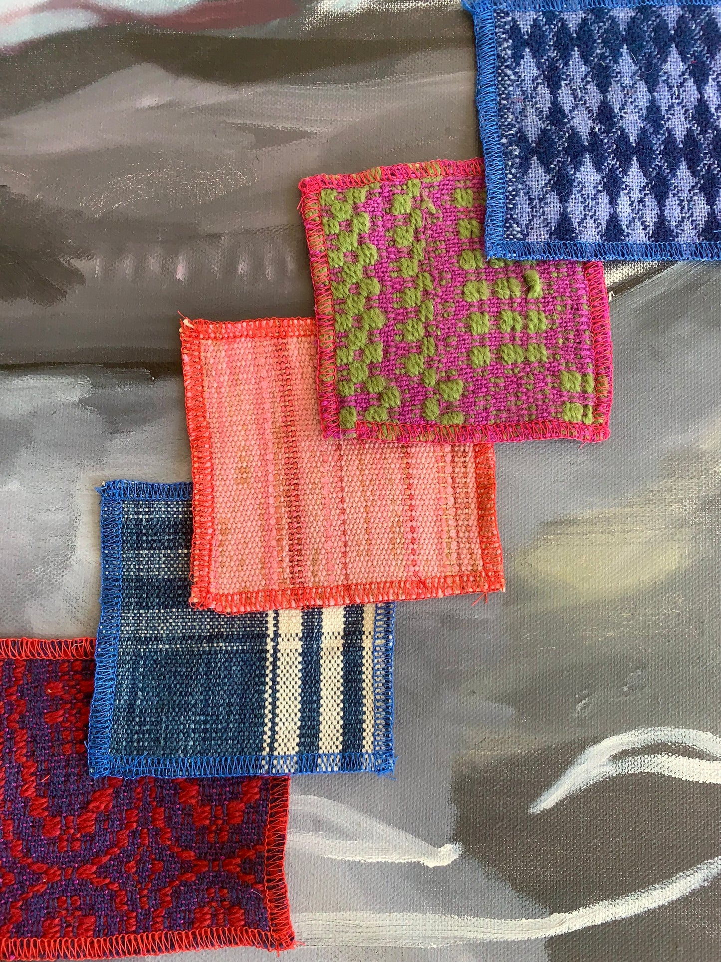 Bundles of vibrant patches 3" x 3"