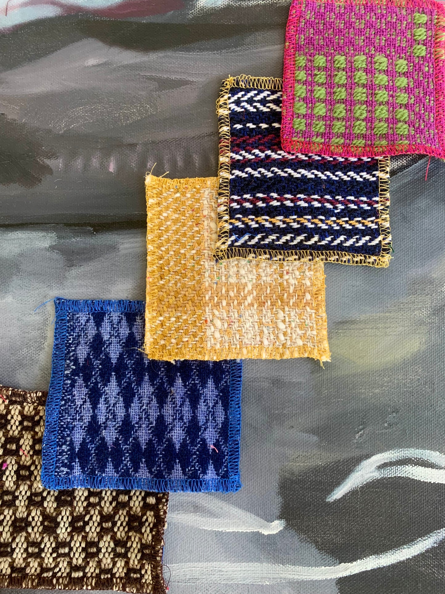 Bundles of vibrant patches 3" x 3"