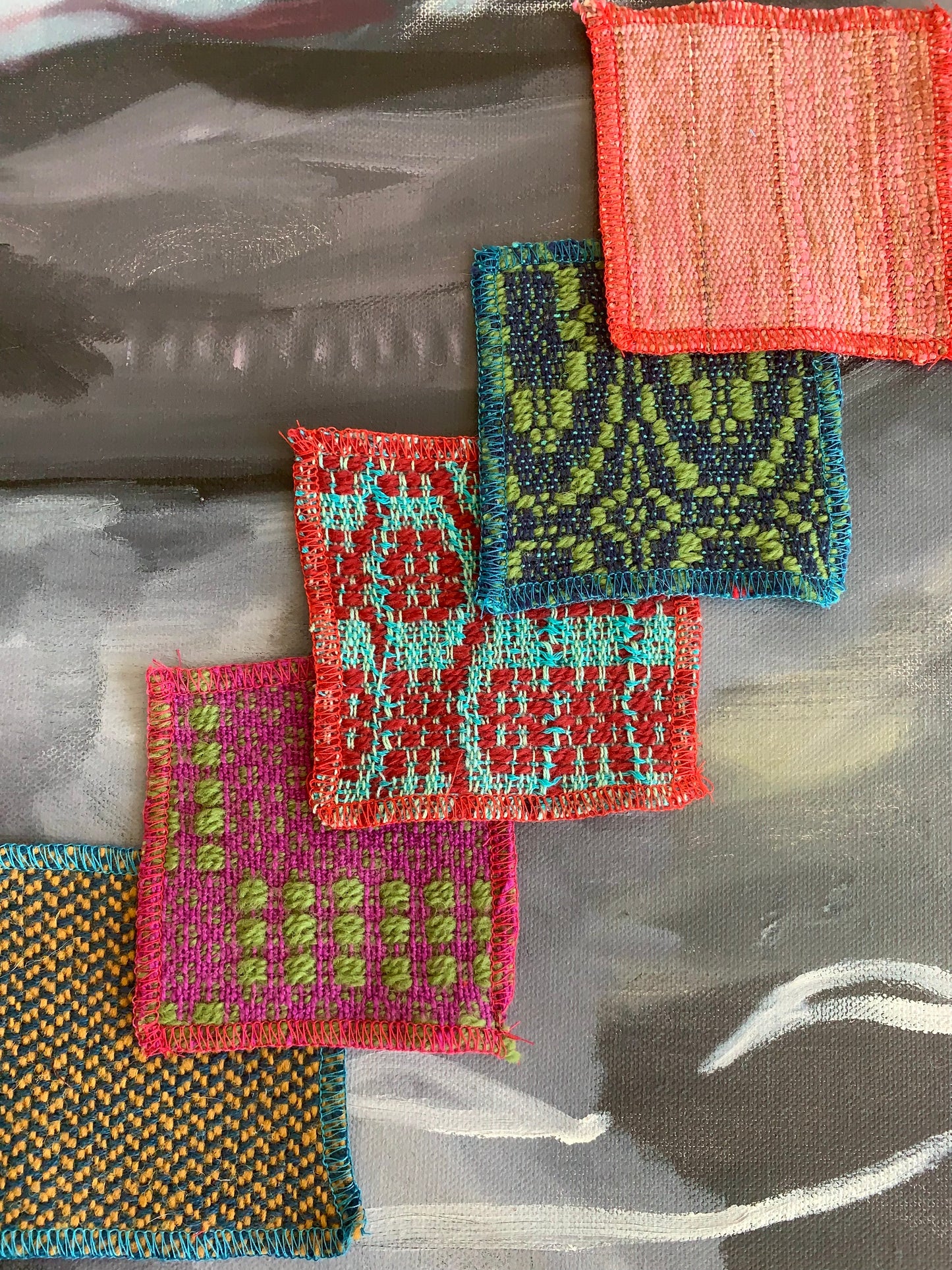 Bundles of vibrant patches 3" x 3"
