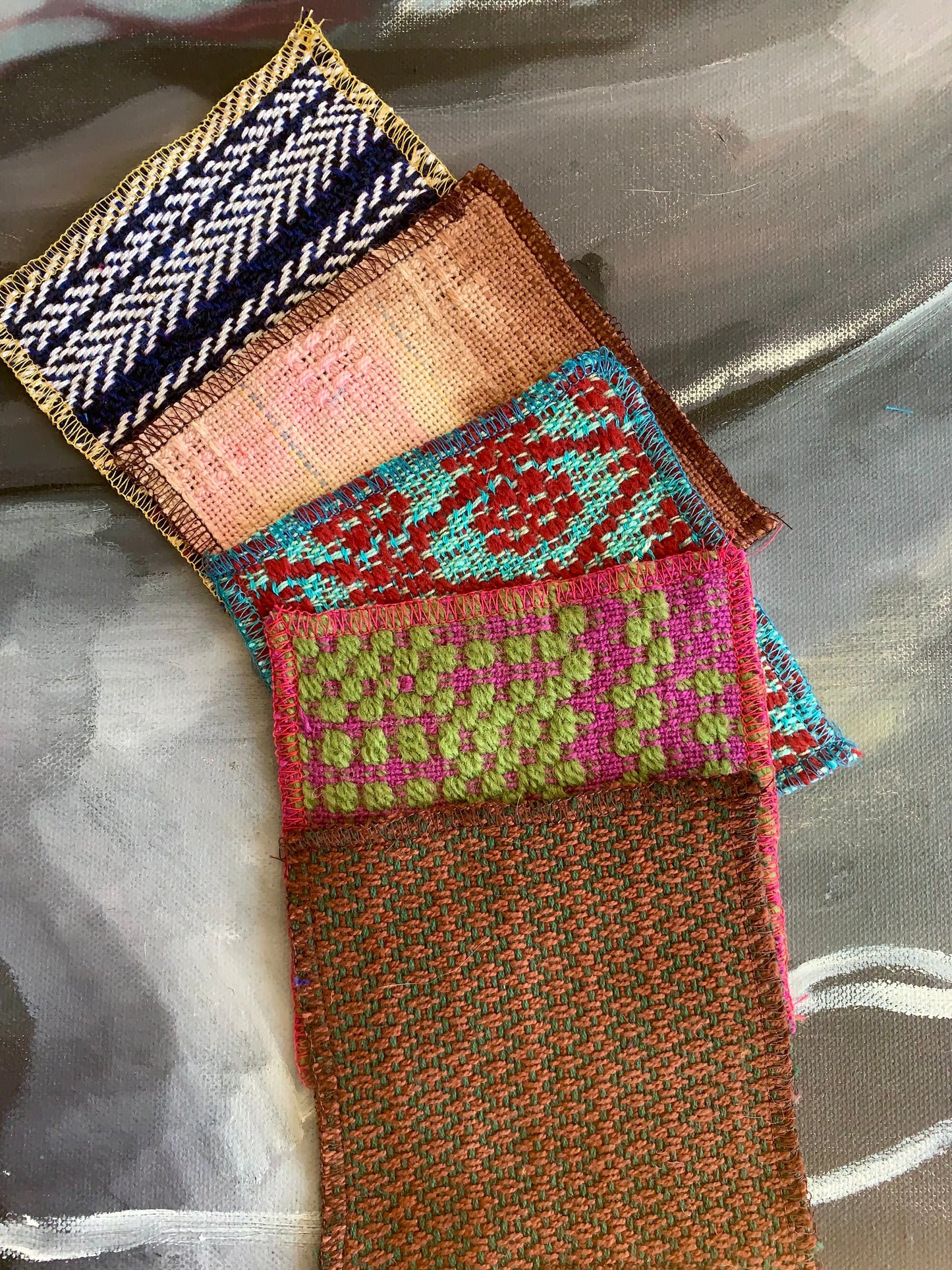 Bundles of variegated patches 4" x 4"