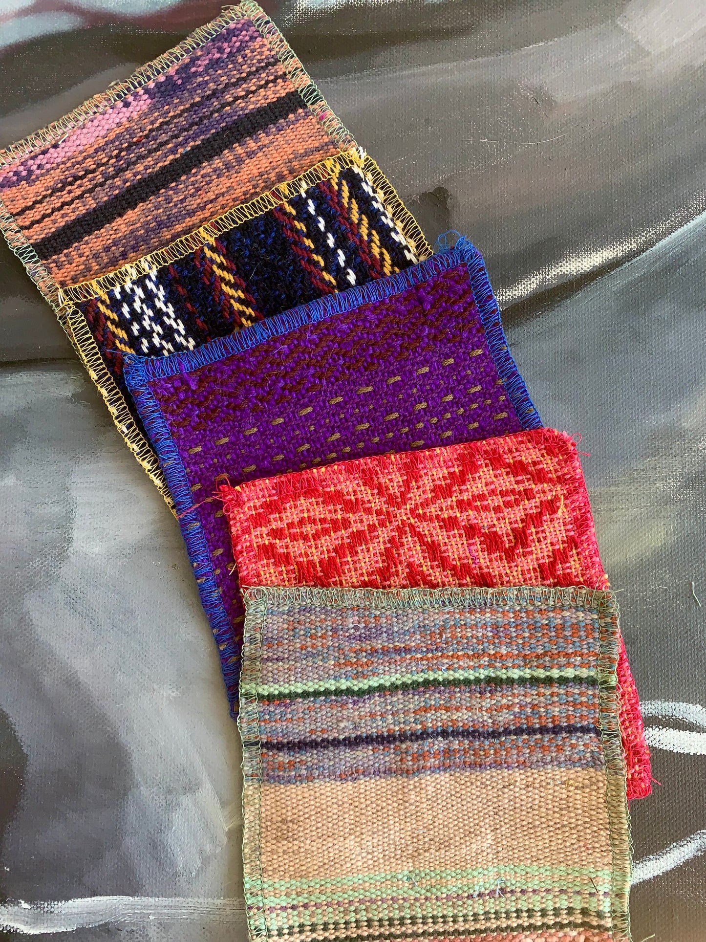 Bundles of variegated patches 4" x 4"