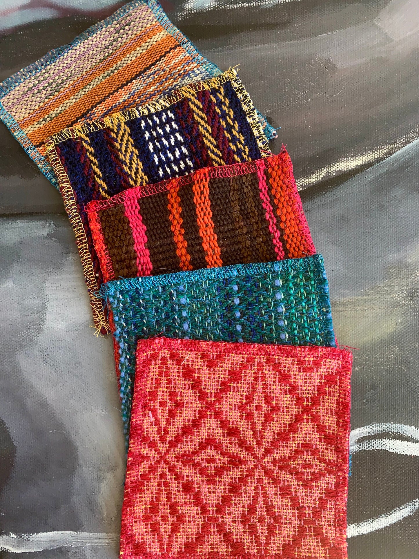 Bundles of variegated patches 4" x 4"