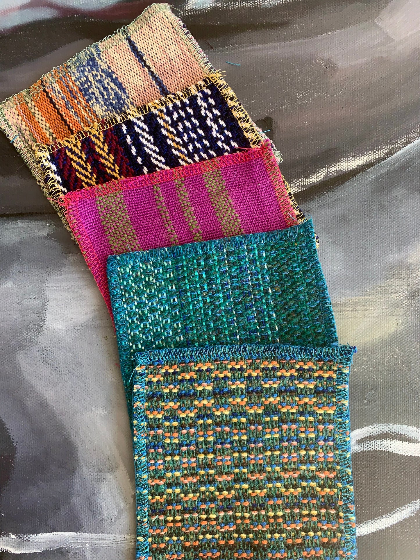 Bundles of variegated patches 4" x 4"