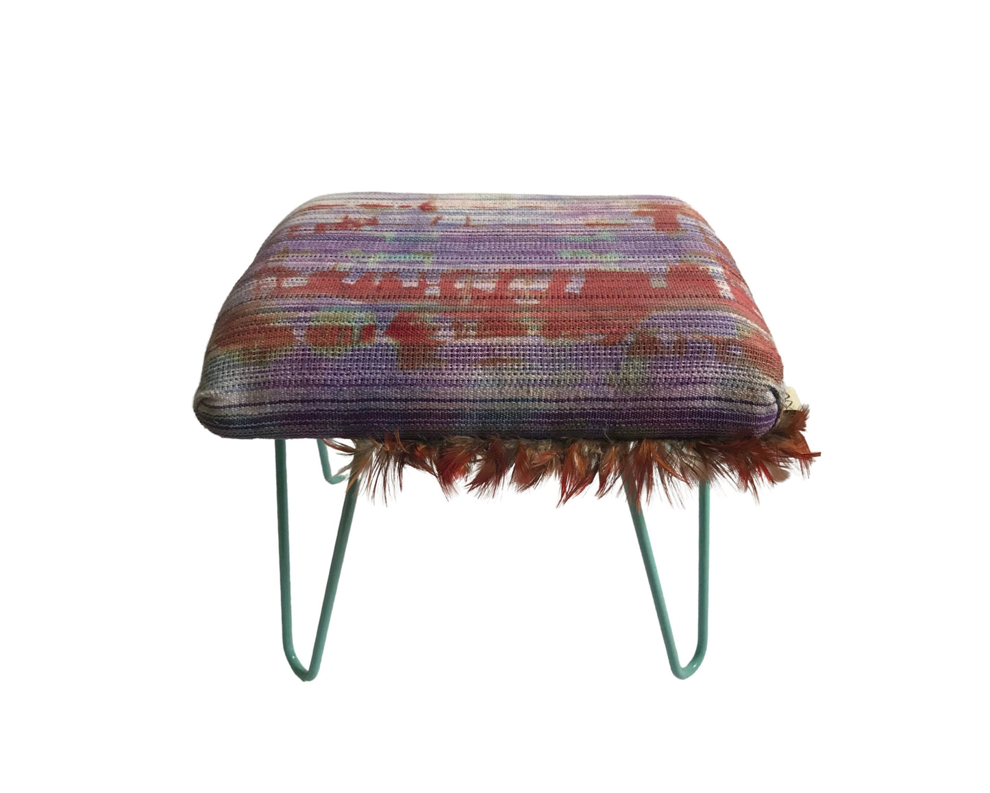 Reclaimed Metal Foot Stool