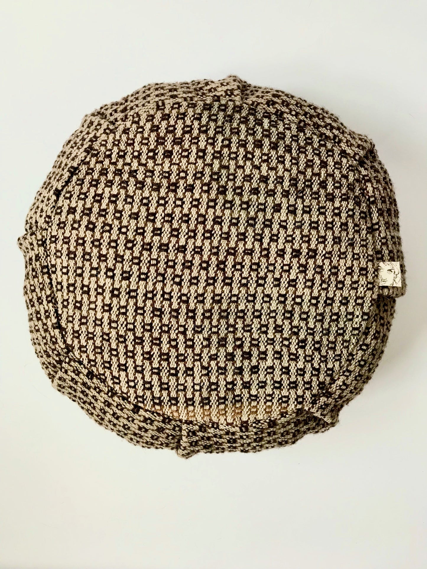 Meditation Cushion Hand-woven Block Pattern
