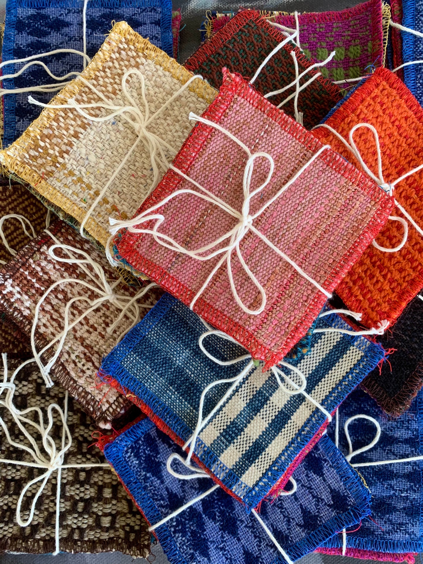 Bundles of variegated patches 4" x 4"